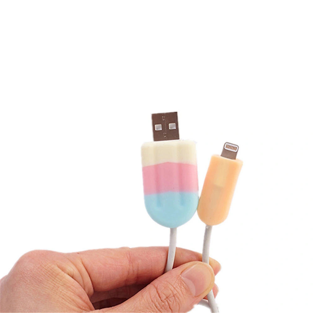 Ice Cream Charging Data Cover Mobile Phone USB Cable Protector