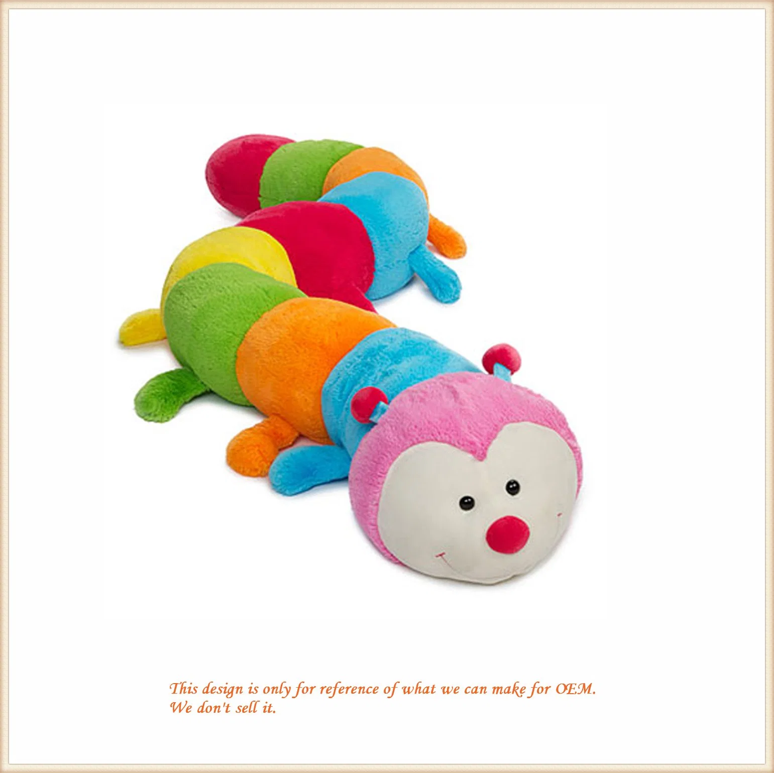 Caterpillar Plush Pet Toy Soft Animal Toys for Home Decoration