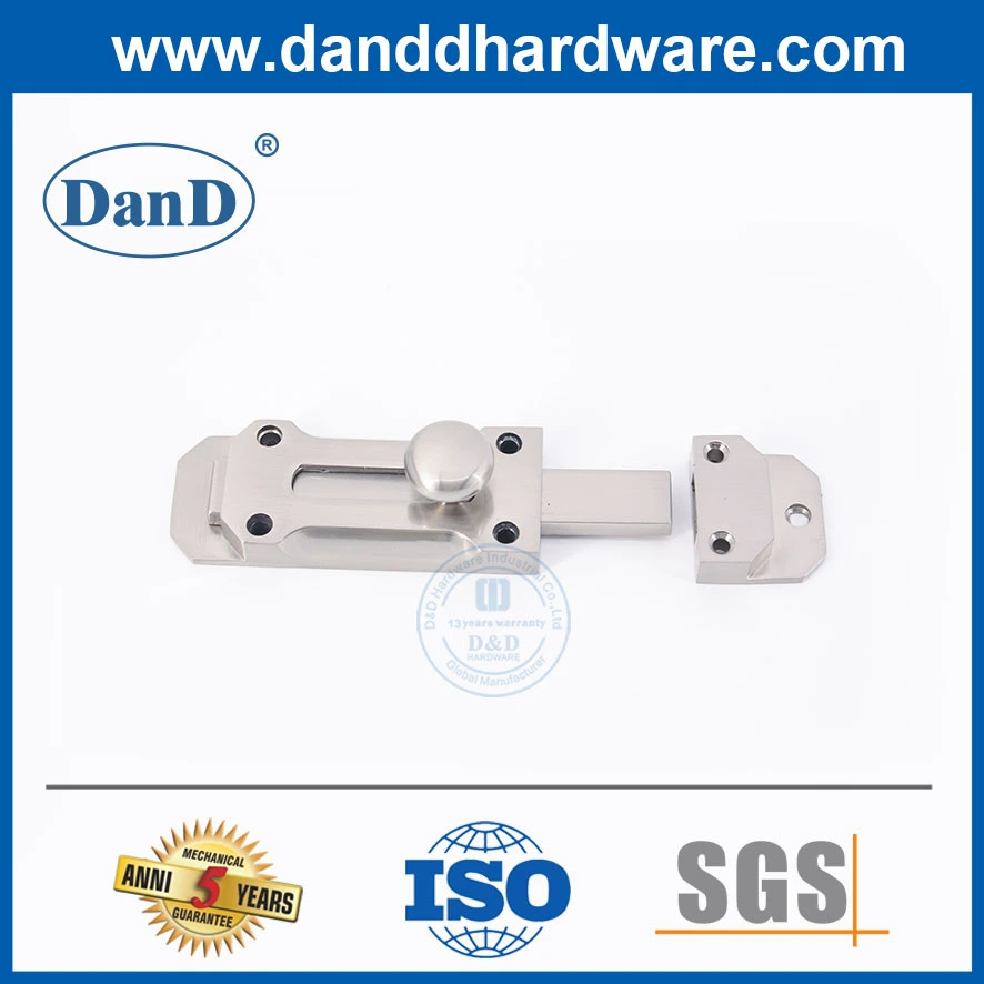 Zinc Alloy Satin Nickel Heavy Duty Metal Door Barrel Bolt