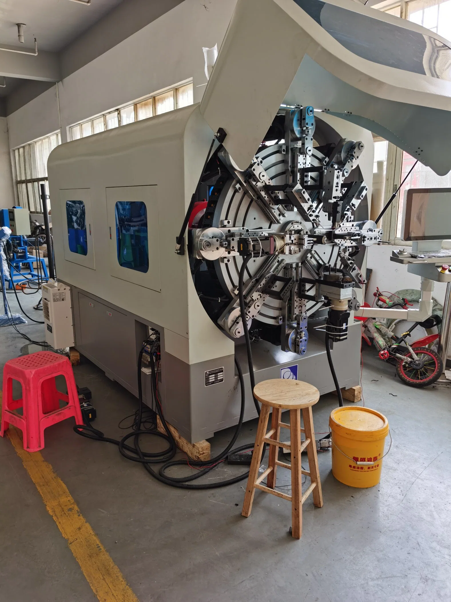 CNC Automatic Cam-Less Versatile Wire Rotary Spring Machine for Spring Steel