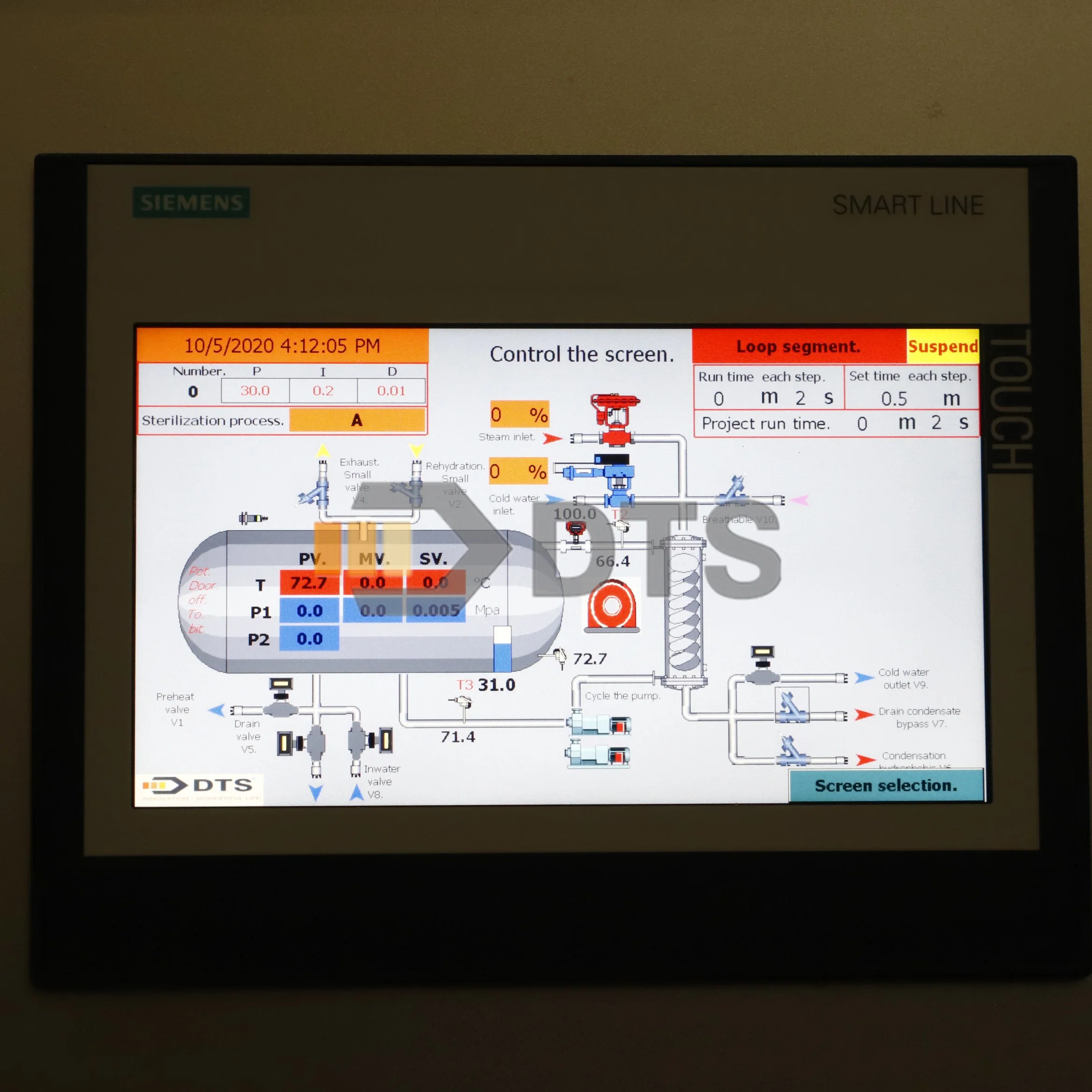 Static Water Cascading Retort/Autoclave/Sterilizer for Foods and Beverages in Can and Glass Jar