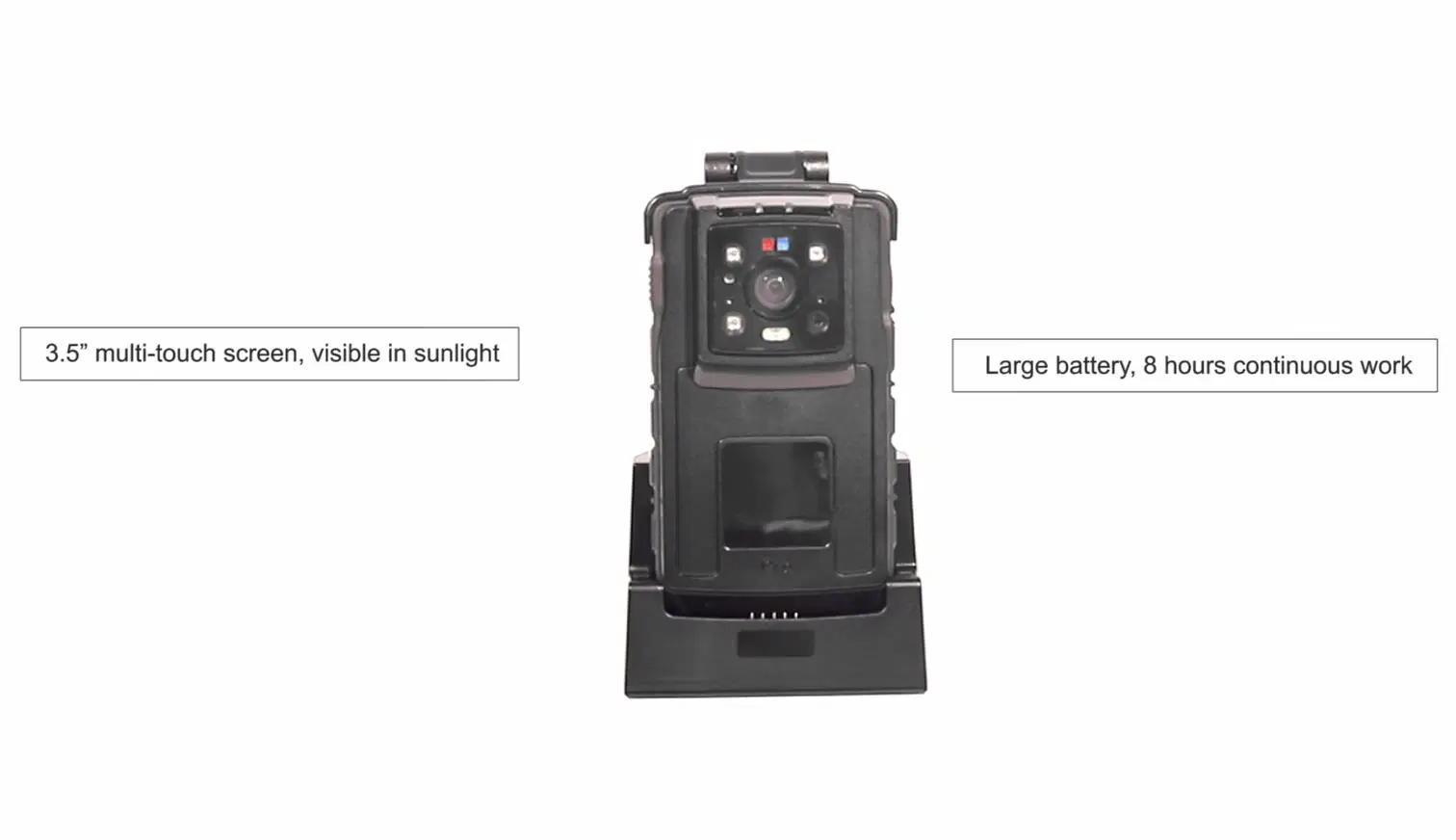 Outdoor Mobile Surveillance Large Battery Waterproof WiFi 4G Body Worn Emergency GPS Camera