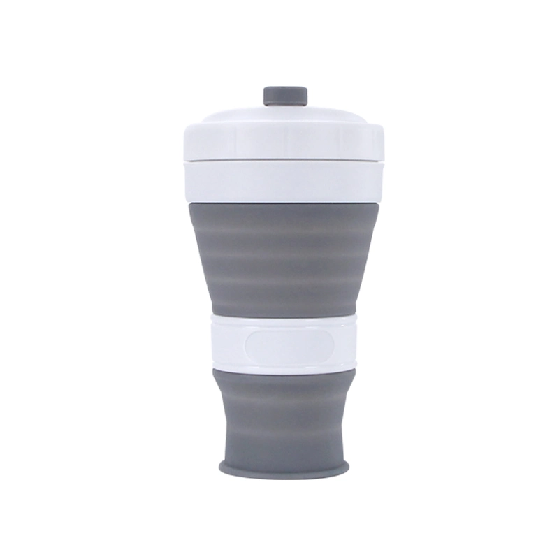 Portable Tableware Gift Mug Coffee Cup Silicone Foldable Water Bottle for Travel