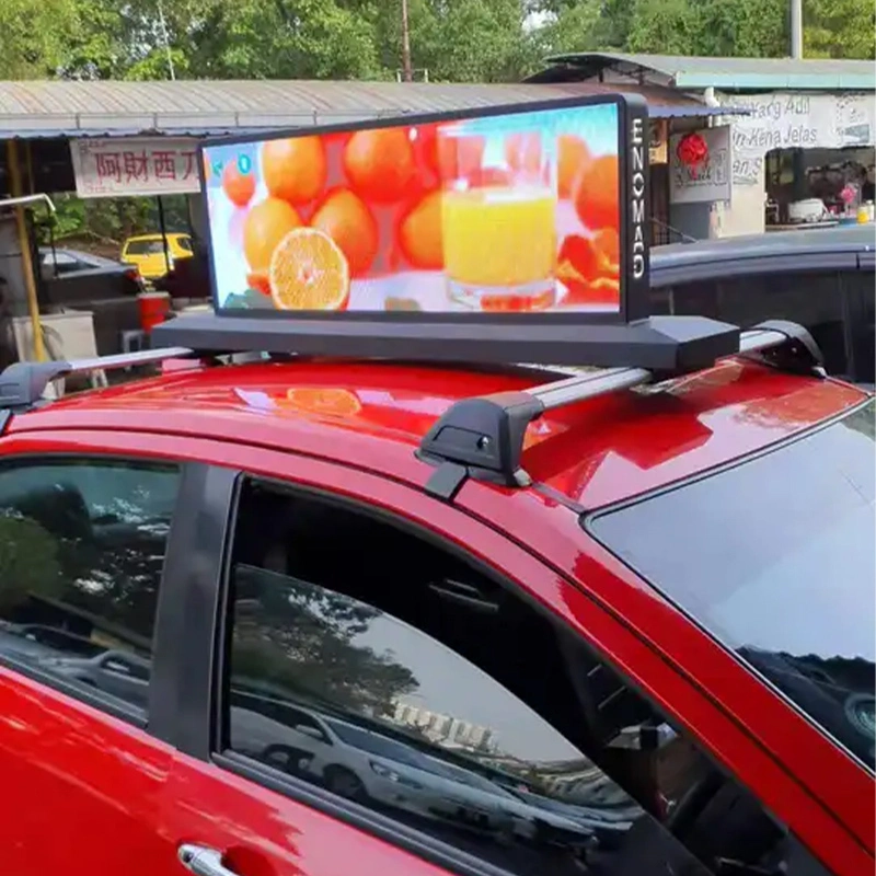 P2.5 3840Hz Outdoor Full Color Waterproof IP65 HD Taxi Car Top Double Side Advertising LED Screen