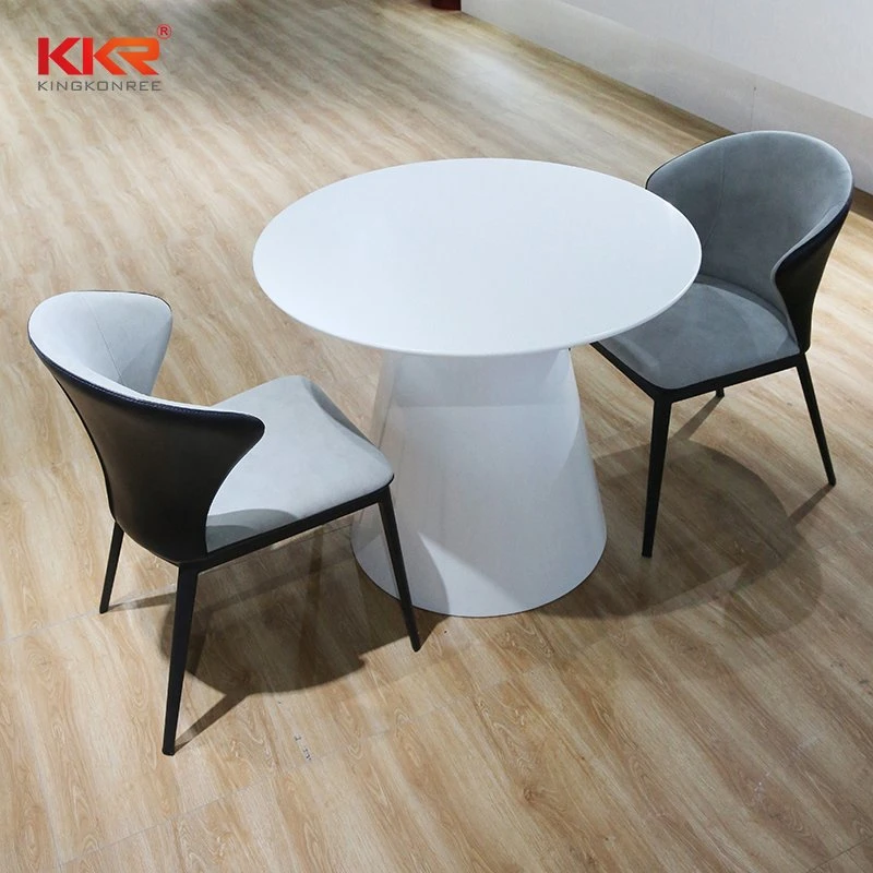 Pass CE SGS Test Solid Surface Round Tables Countertops Table Tops