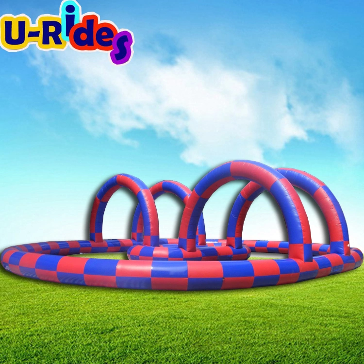 Juego portátil de deporte inflable al aire libre Zorb Ball Go Kart Inflatable Pista de carreras