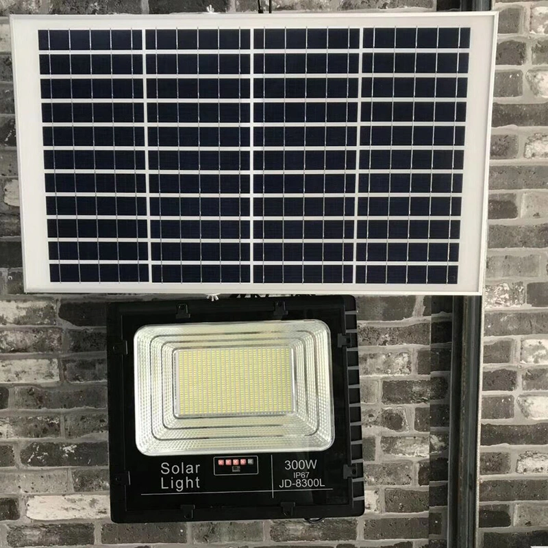 300W Super brillante con protección IP65 Lampara de pared moderna iluminación Proyectores portátiles solares