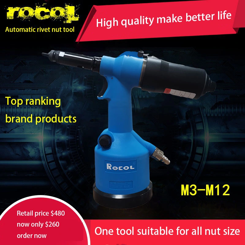 M3-M12 Air Pneumatic Rivet Nut Gun Tools