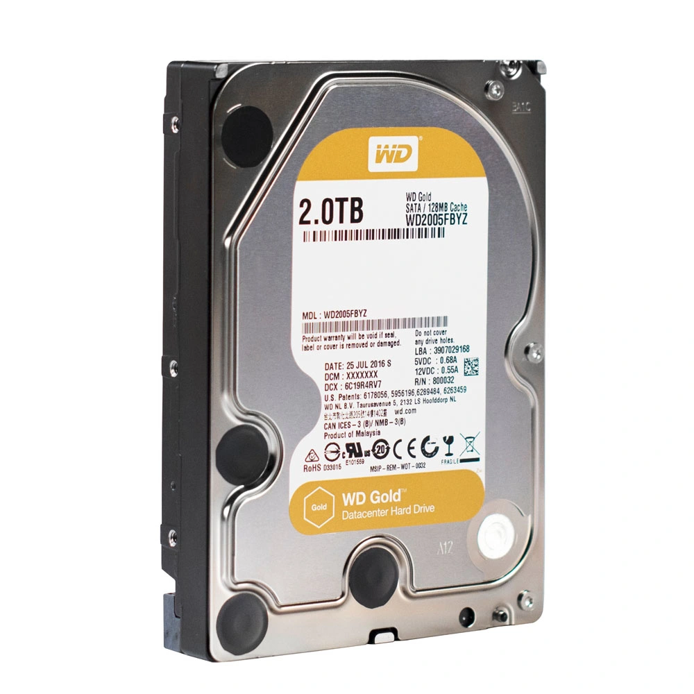 Western Digital Gold Wd4002fyyz 4tb Wd6003fryz 6tb 7200rpm SATA 6gbps 128MB Cache 3.5-Inch Internal Hard Drive