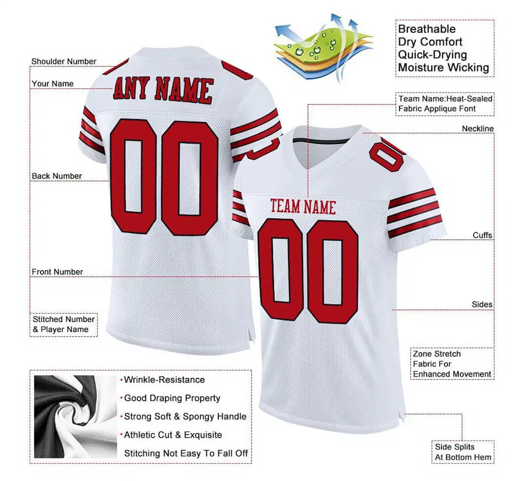 Custom Sportswear High quality/High cost performance Sports Shirts Polyester Design Your Own Football Jersey