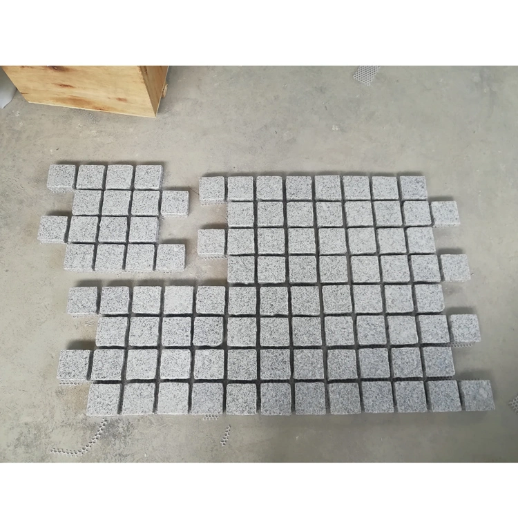 Wholesale/Supplier Black Granite Cobblestone Paving Mesh Cobblestone G603 Granite