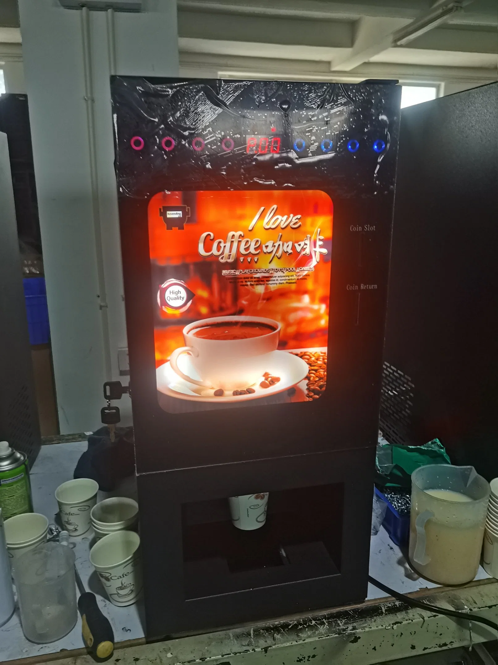 Führender Exporteur von bester Qualität Automatische Tee Kaffee Vending Machine WF1-303V-A
