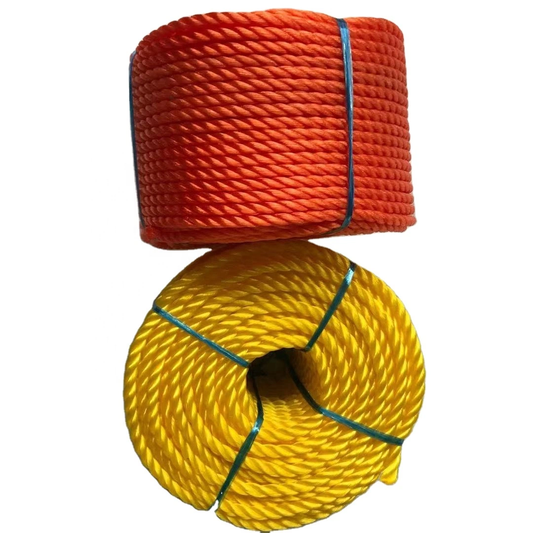 1 2 3 4 Strands PP PE Twisted Rope Polypropylene Split Film Rope Packing Rope