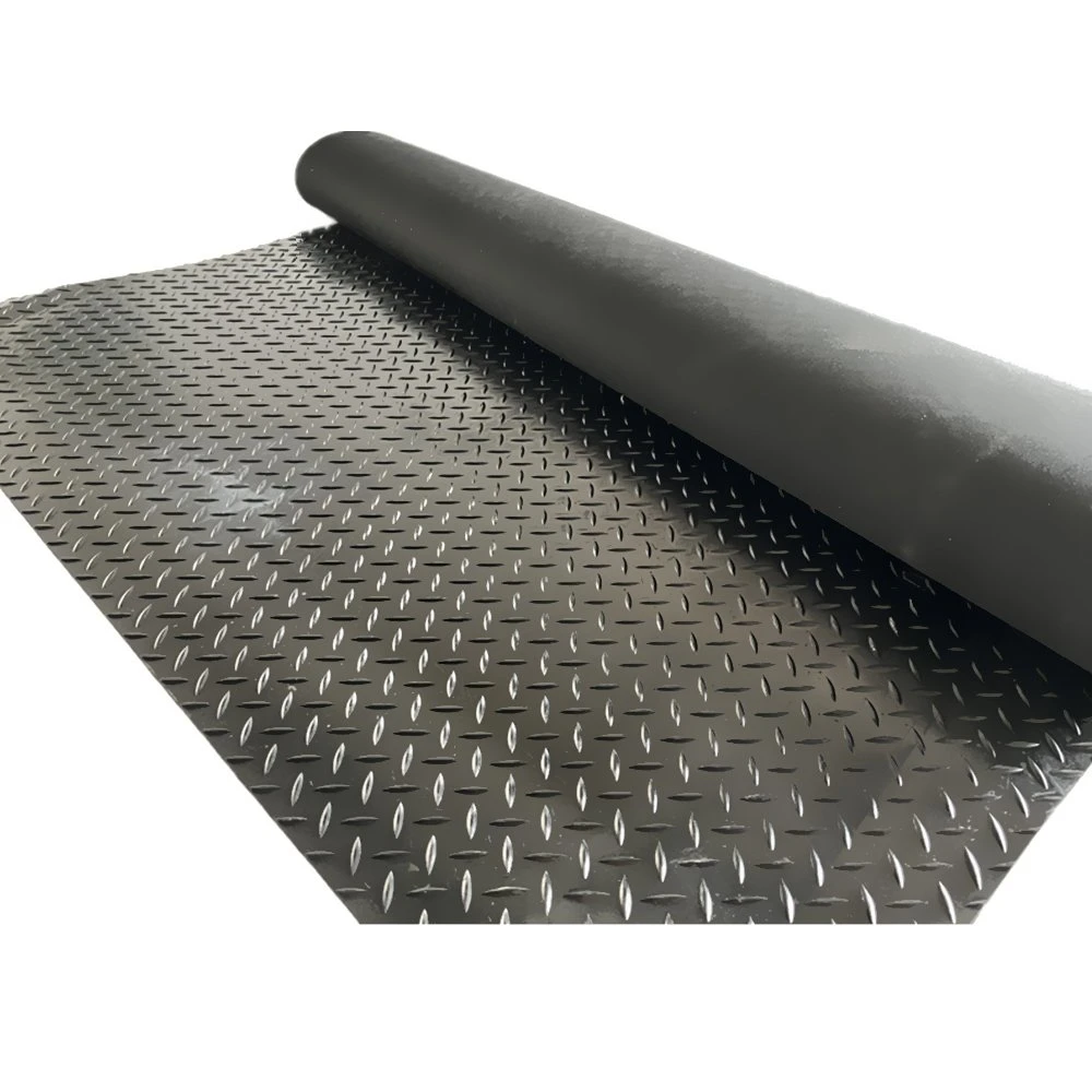 Skid Resistance Diamond Willow Leaf Pattern Rubber Sheets