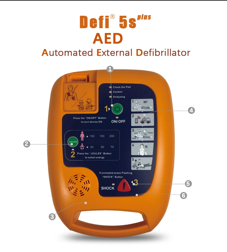 First Aid Device Aed Portable Aed Automated External Defibrillator