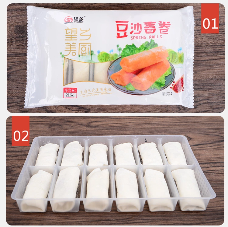 Wheatsun 216g Refreshing Breakfast Snacks Wholesale/Supplier Bean Paste Spring Rolls