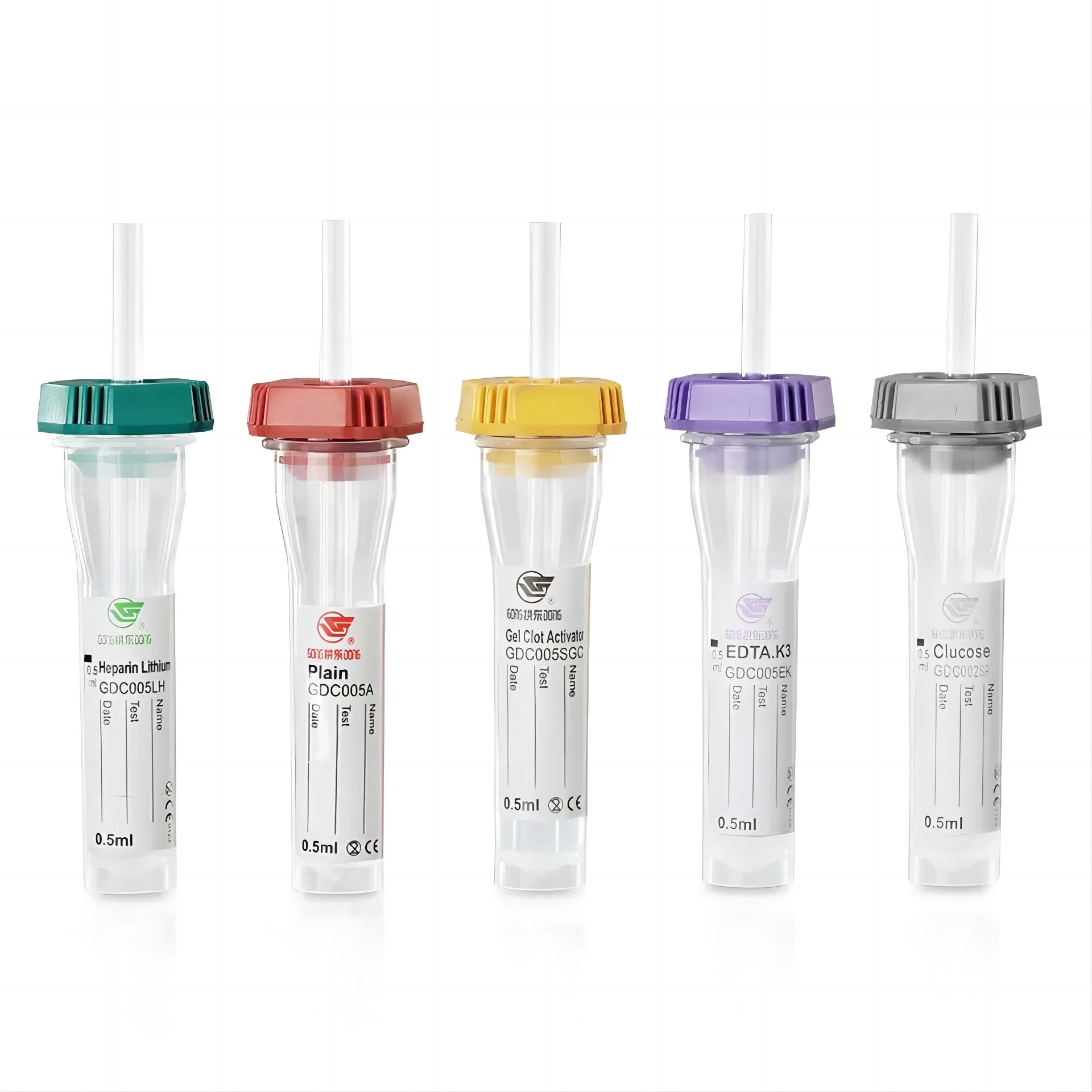 Medical PP 0.5ml/1ml Micro Non-Vacuum Capillary Blood Collection Test Tube