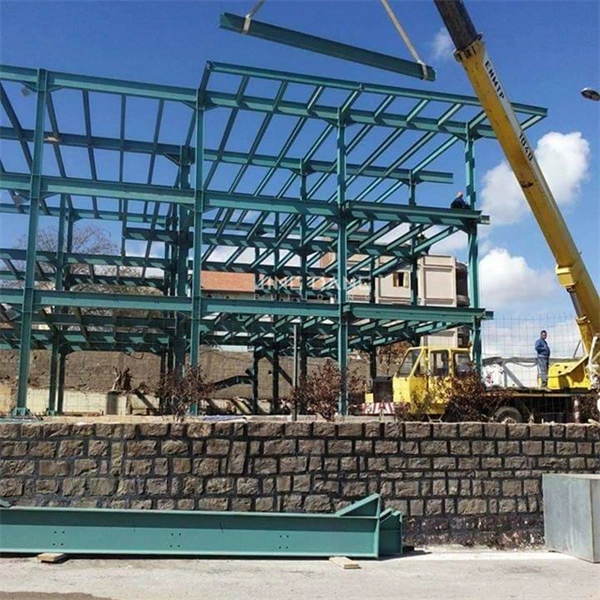 Steel Structure Warehouse Fabrication Construction Galvanized Painted Welded Beam Column for Workshop