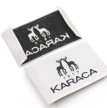 Wholesale/Supplier Customized Soft Clothing Brand Logo Label High Density Private Garment Iron on Woven Labels