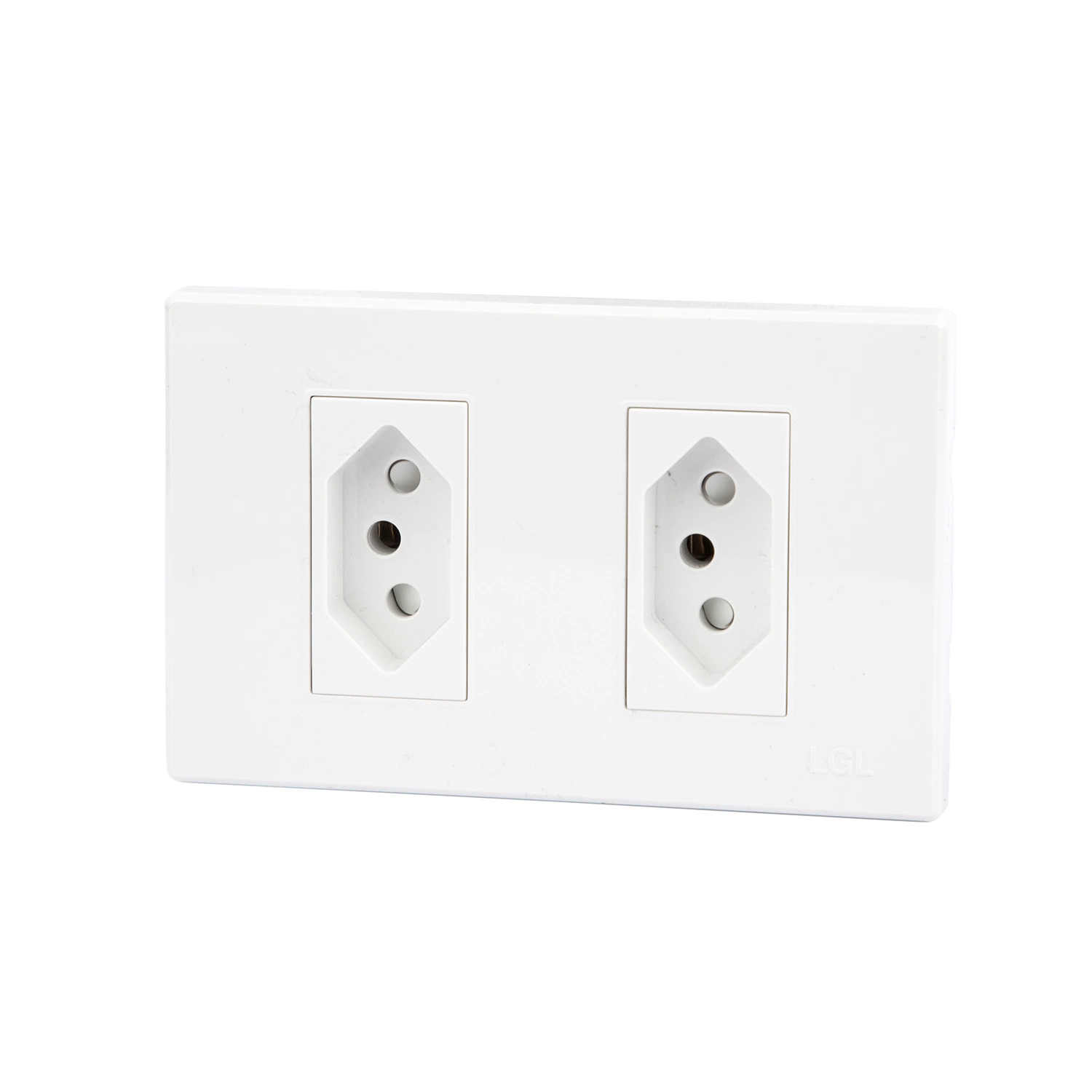 2023 Hot Sales Customized White Color Wall Brazil Outlet Brazilian 3 Pin Power Socket