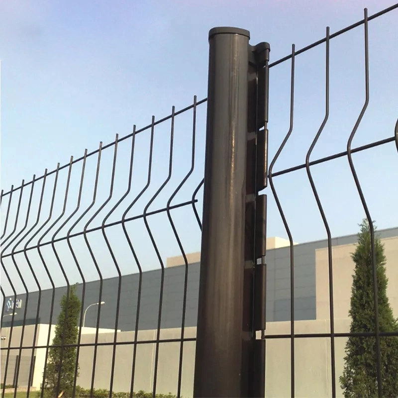 Easy Installation Iron Peach Shape Post Garden Security 3D Metal Fence Best Selling Perimeter 3D Curved Welded Fence