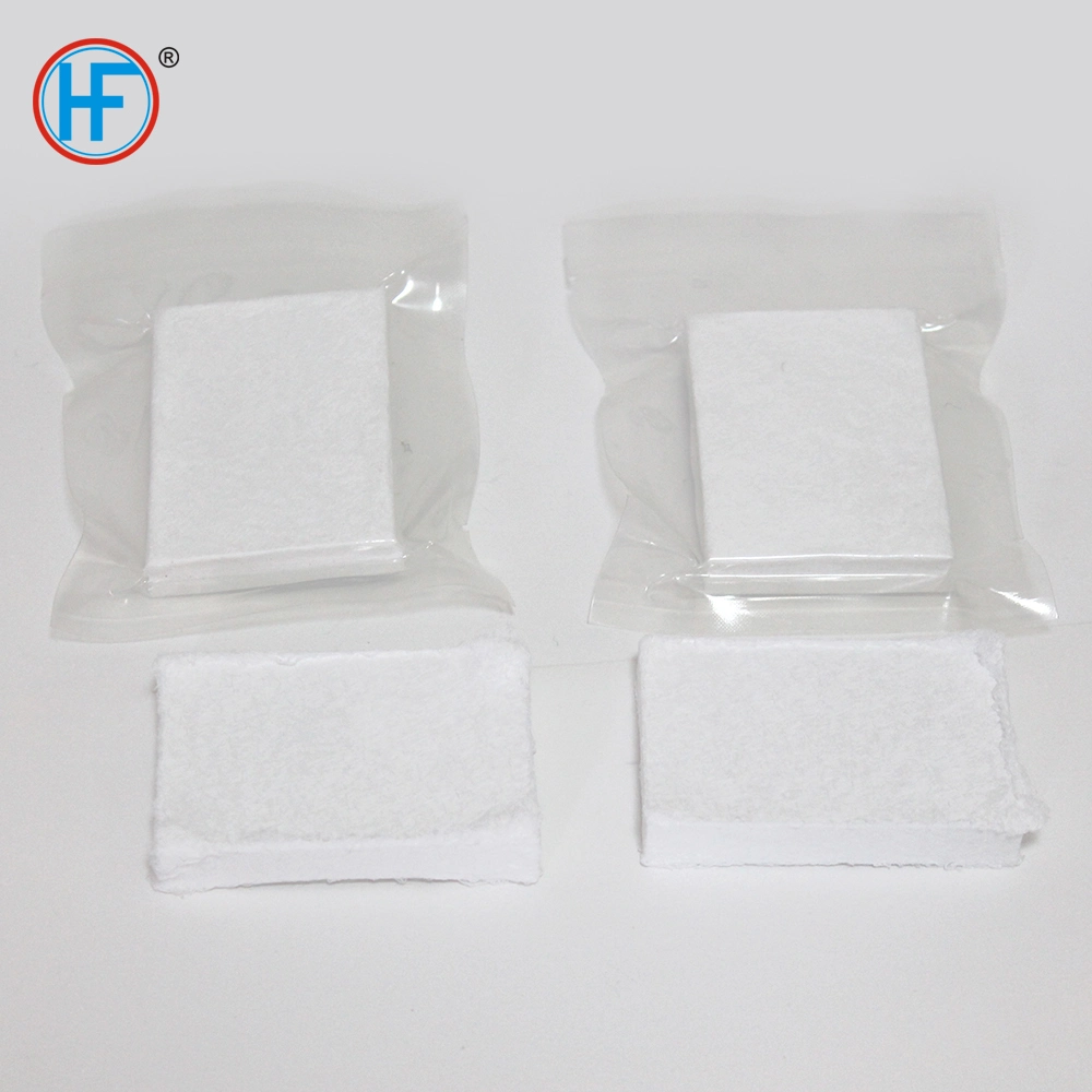 CE Approved Medical Supply Vacuum Package Sterile Crinkle Cotton Compressed Gauze