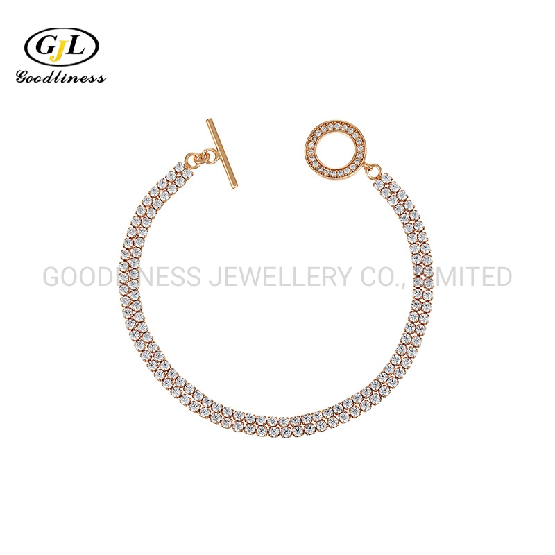 Fashionable Simple Jewelry Manufacturer Wholesale to Lock Silver Bracelet Jewellery