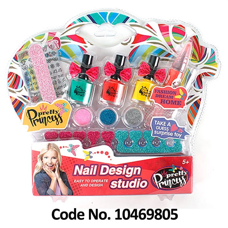 Girl Toys Pretend Play Children Nail Salon Kit Kid Beauty Set Toys