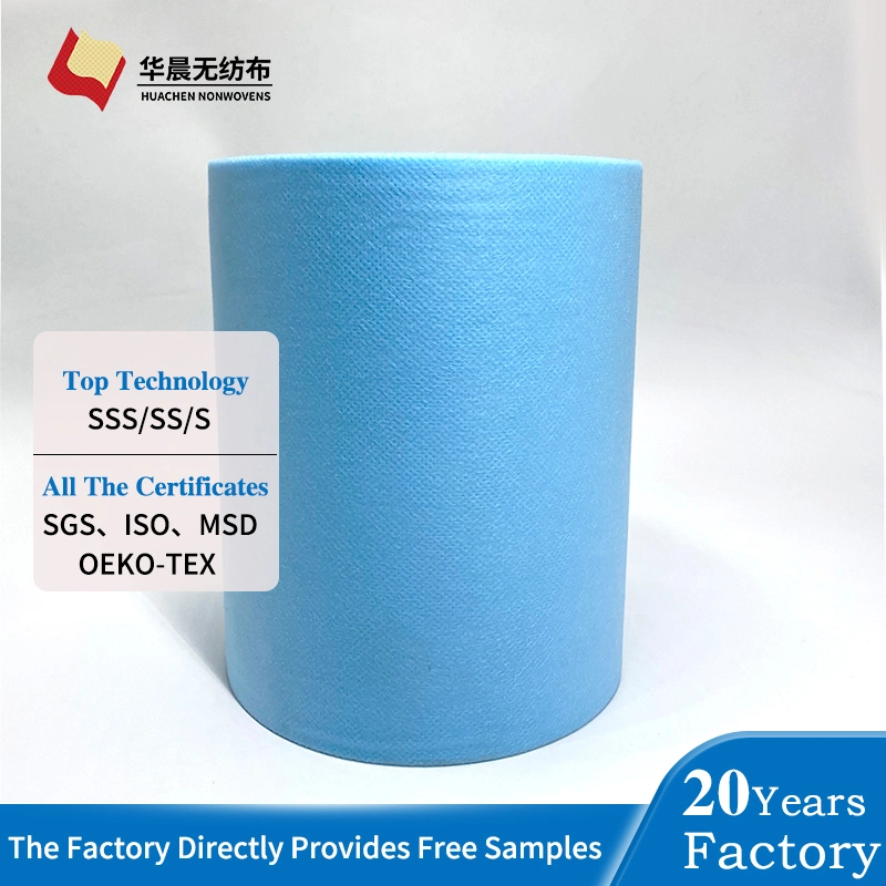 Antibacterial Medical Non-Woven Fabric Protective Clothing 100% Polypropylene Medical and Sanitary Cloth Fabric Isolation Gown SMS