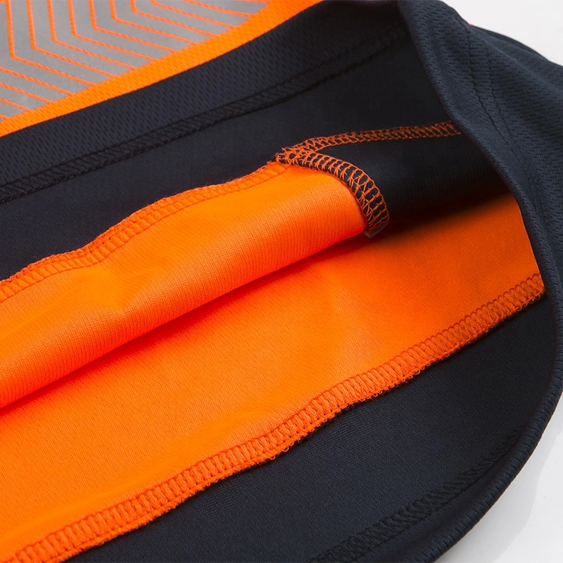 La seguridad Garmet Hi Vis Camiseta de la Clase 3 ANSI Seguridad reflectante naranja Lima de manga larga y corta camisa alta visibilidad