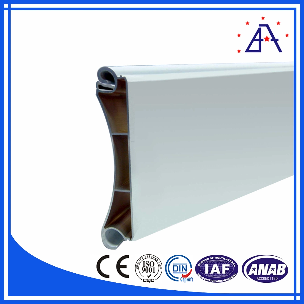 Profil en aluminium extrudé rolling shutter Fenêtre/Rouleau du panneau de lamelles de l'obturateur