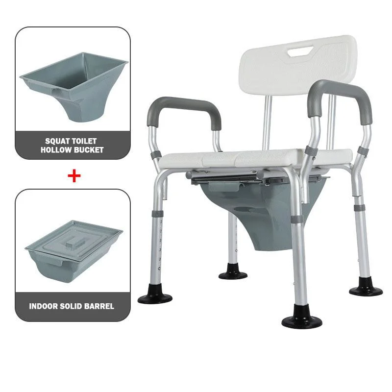 Aluminium Demountable Assembling with Drain Hole for Disableds Bath Bench Shower Chair