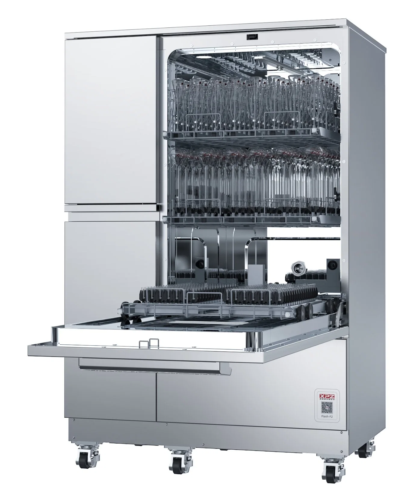 308L Large Size Self-Contained Fully Automatic Laboratory Glassware Washer Capable of Cleaning 238 Pipettes with Drying Function