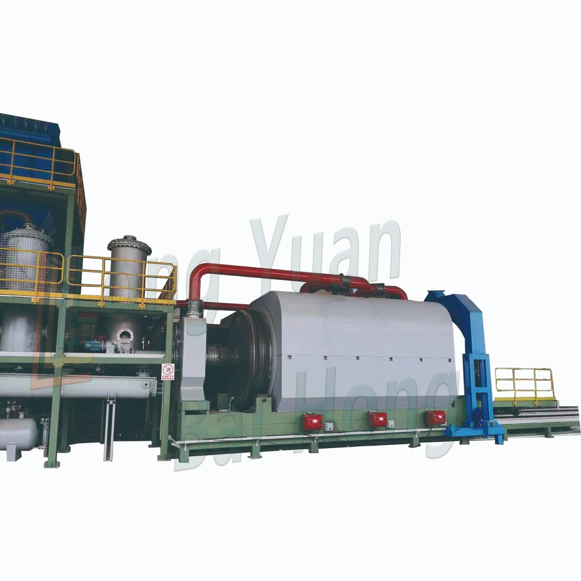 Pyrolysis Plamt High Efficiency 10t Waste Tyre and Plastic Processing Oil Distillation Machine