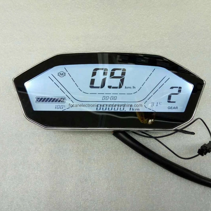 Geschwindigkeitsmesser, Kilometerzähler, digitaler LCD-Kilometerzähler, Ölmesser für Motorrad, Elektroroller, elektrisches Fahrrad