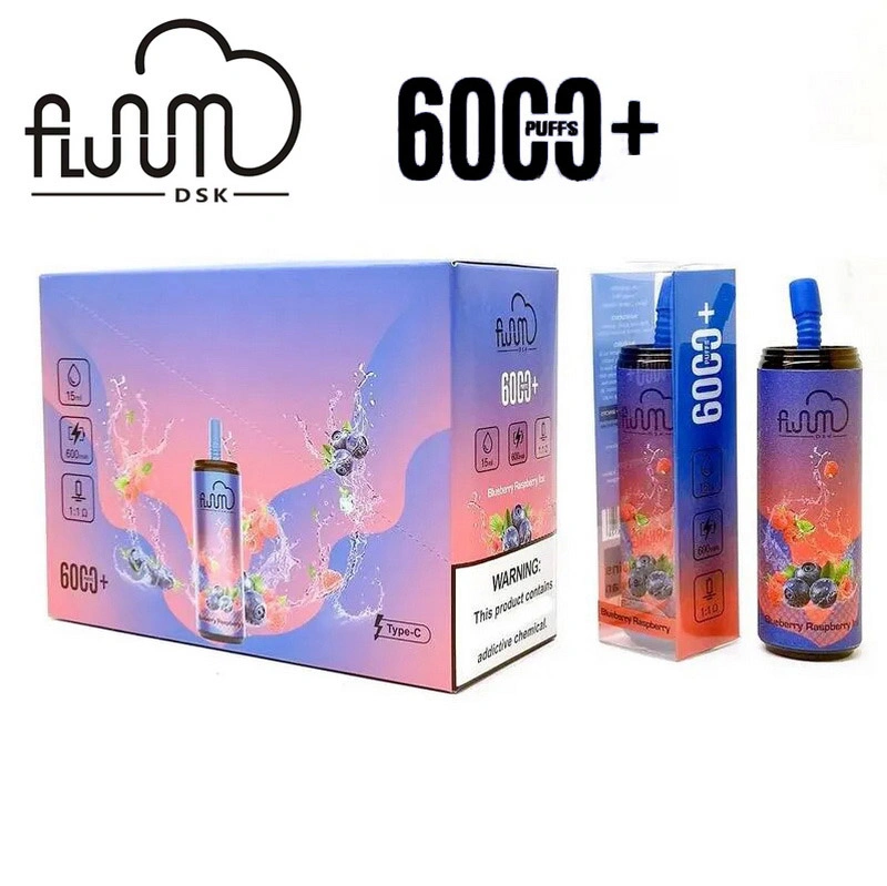 2023 Venta caliente Europeo Fluum Bar Vapes Flunum Dsk Randm humos Tornado E cigarrillo Pen Vape desechables de bolitas de 6000