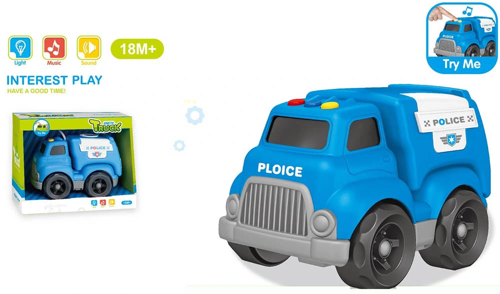 Mini bebé Cartoon inercia Niño empuje y vaya vehículo sin batería Niños Toys coches de fricción para niños pequeños de preescolar (10445736)