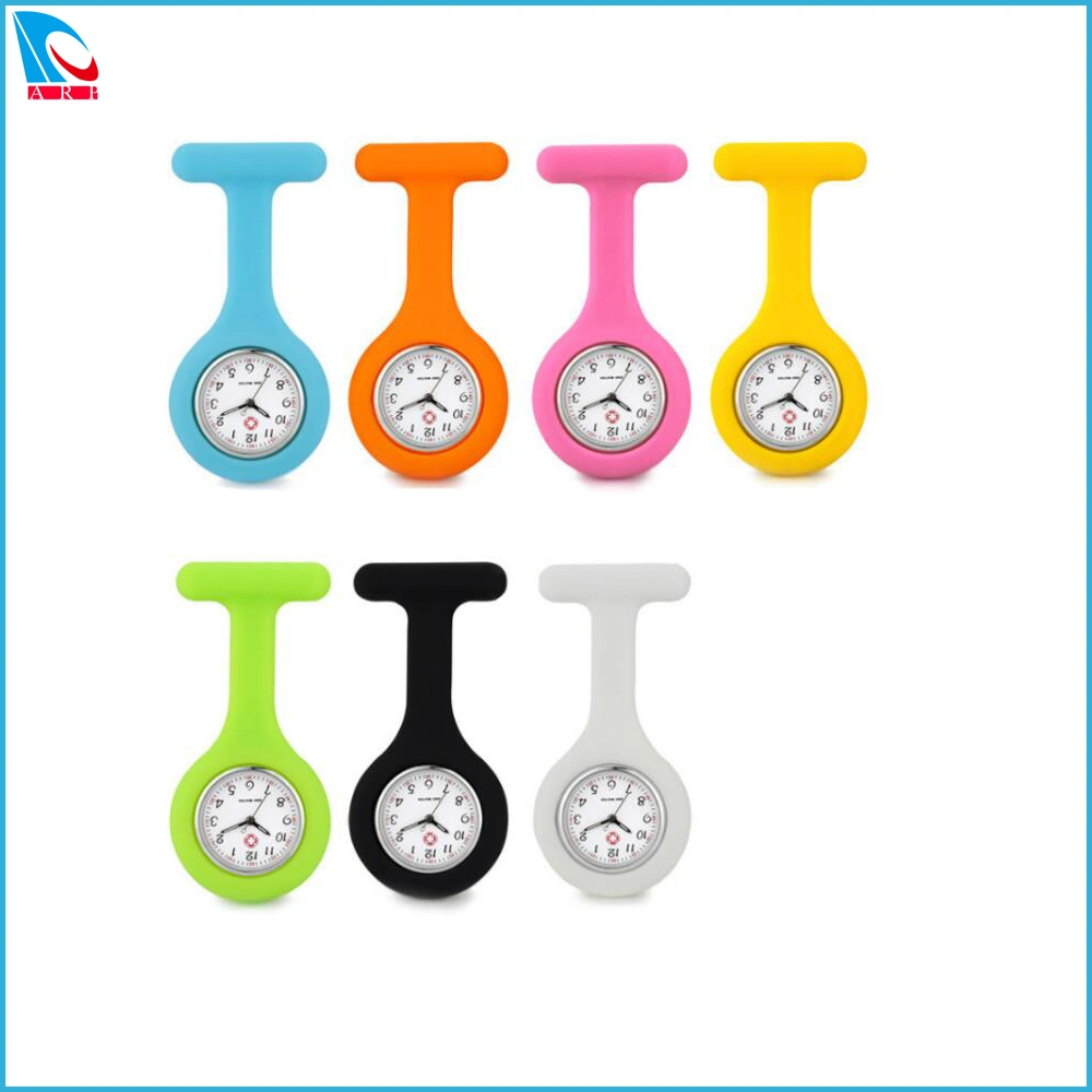 Stainless Steel Doctor Watches Waterproof Brooch Watches