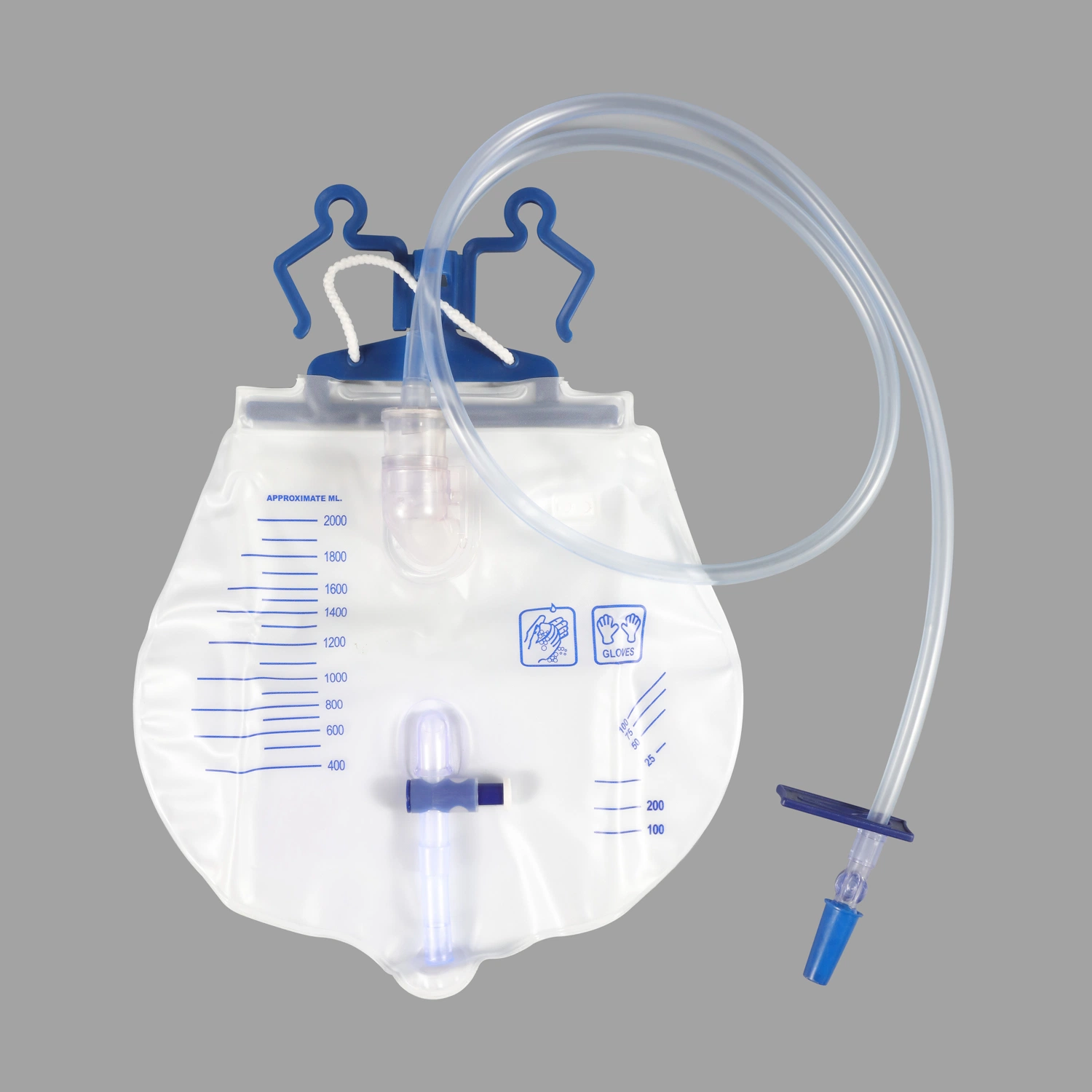 Medical Urometer stérile jetable Sac de drainage, l'urine mètre, l'urine des sacs de mesurer le volume de détente pour les adultes avec la CE et l'ISO