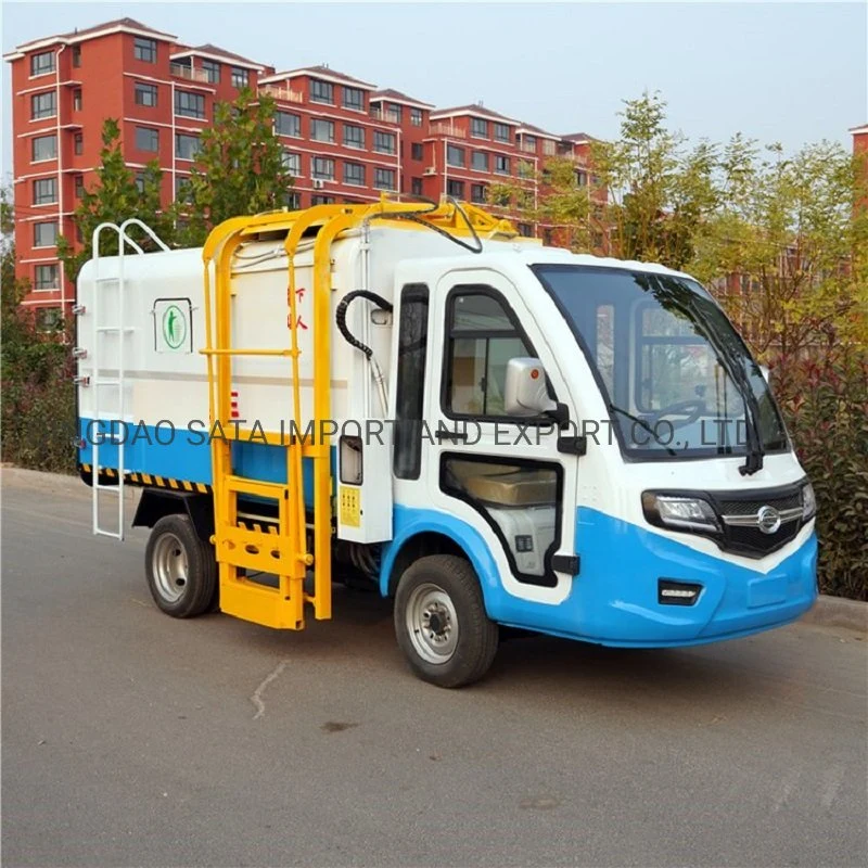 Mini 4 Wheels Electric Small Garbage Transport Truck Vehicles