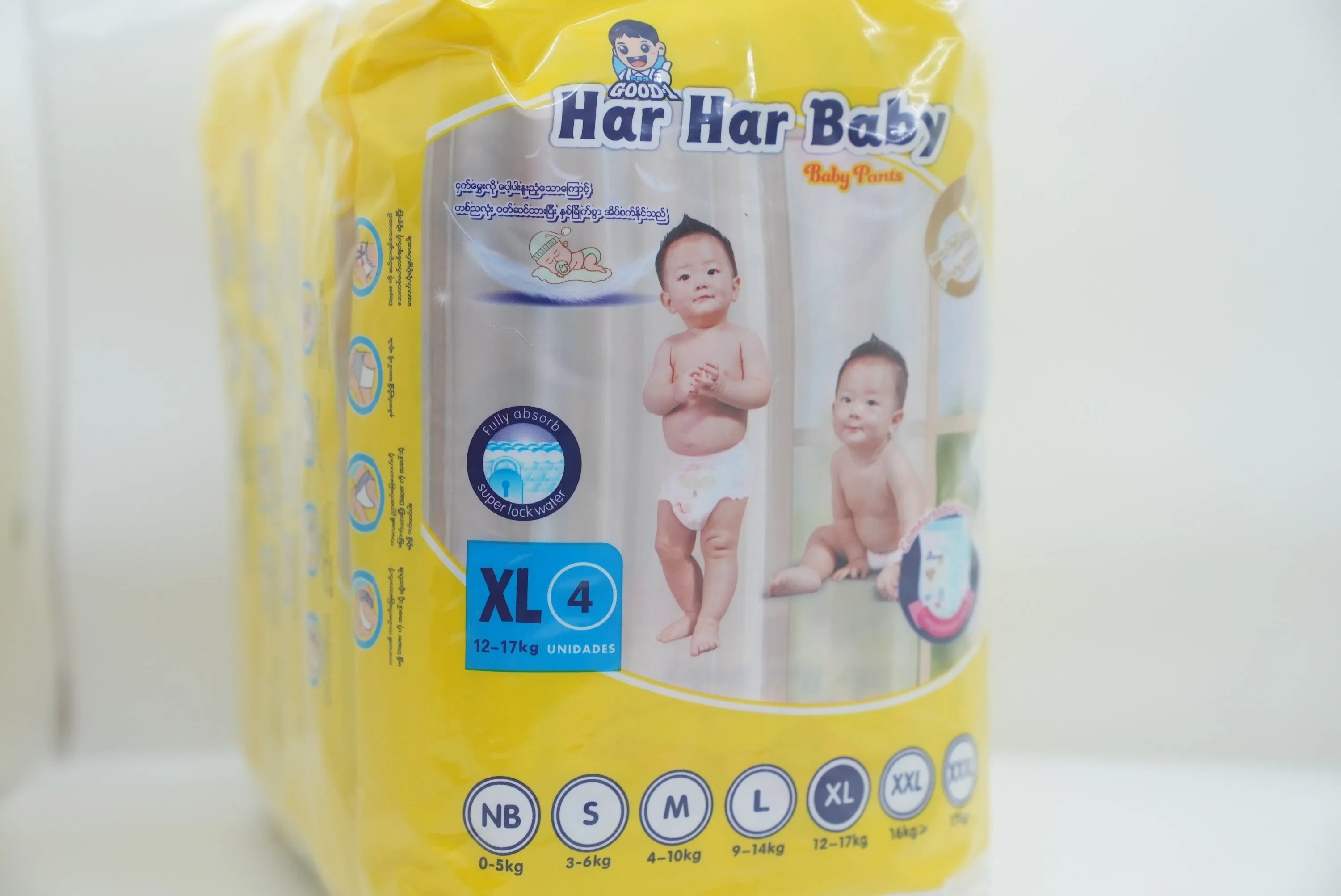 Factory Direct des couches pour bébé doux de gros de la peau sensible