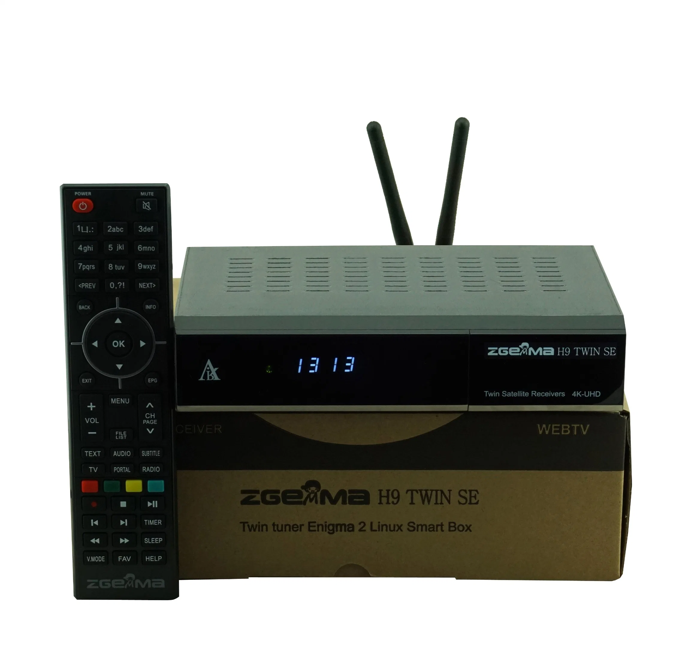 4K Enigma2 Linux+Android OS DVB S2X Tuner Zgemma H9 Twin Se 300m USB WiFi Satellite TV Receiver