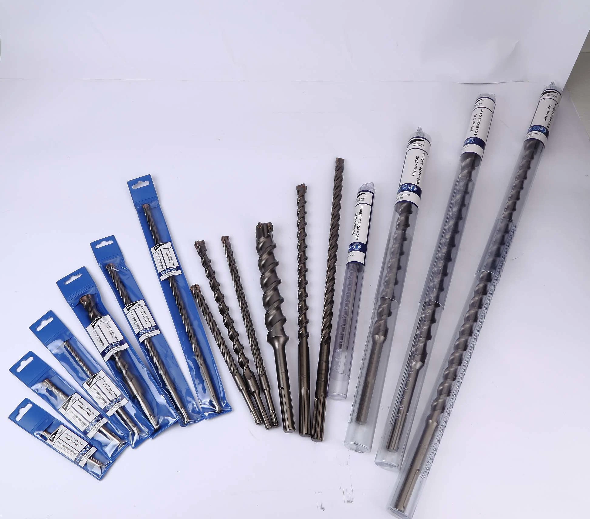 SDS-Max Rotary Hammer Drill Bit Chromuim Molybdenum Body Pgm Cross Carbide Tip Auto Weld Vacuum Brazing 4 Flute 2 Flute