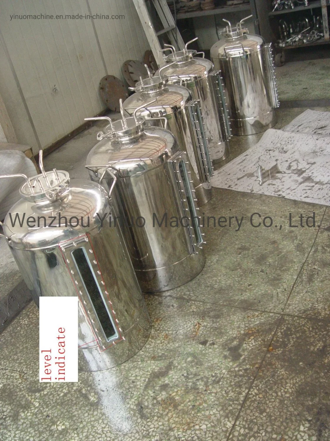 100L Small Pressure Vessel Glucose Sterile Stainless Steel Storage Holding Tank