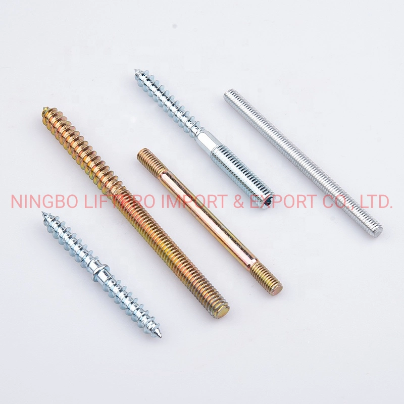 Factory Wholesale/Supplier Double Head Carbon Steel Rod Screw Double End Adjustable Threaded Rod