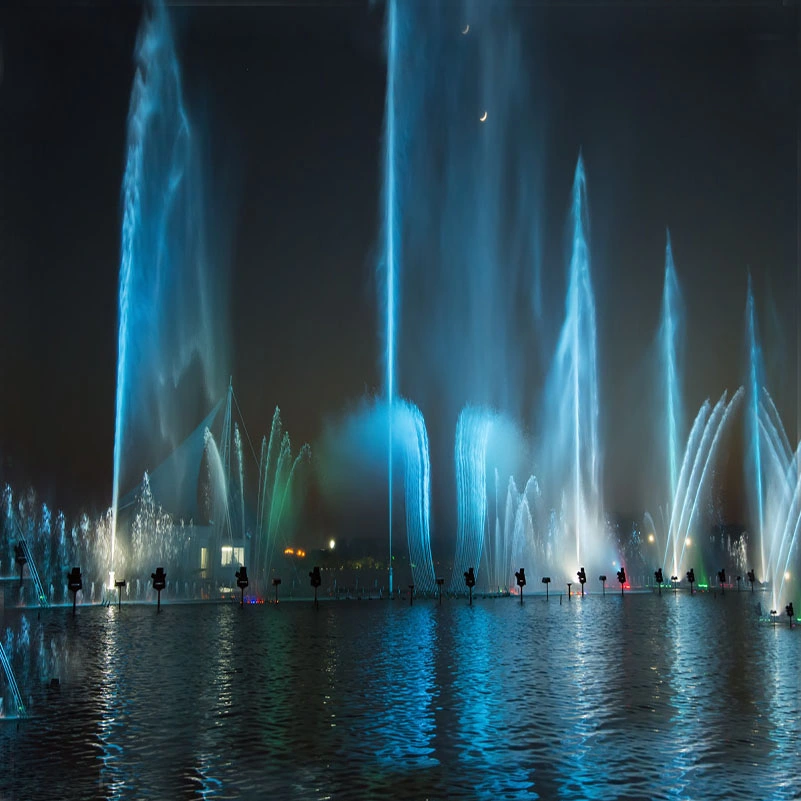 Original Design Dancing Water LED Lights Fountain Manufacturer Water Fountain, Water and Fire Spray Shock Show, Entertainment Amusement Place Fountain