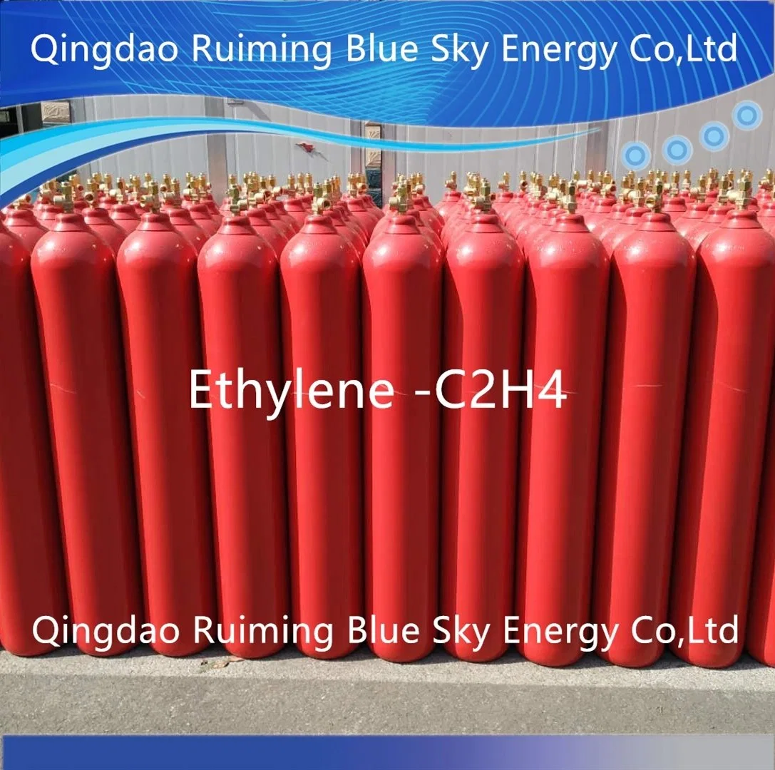 High Purity 99.95% Ethylene Gas C2h4 Ethene Acetene Athylen for Food Industry Factory Supply