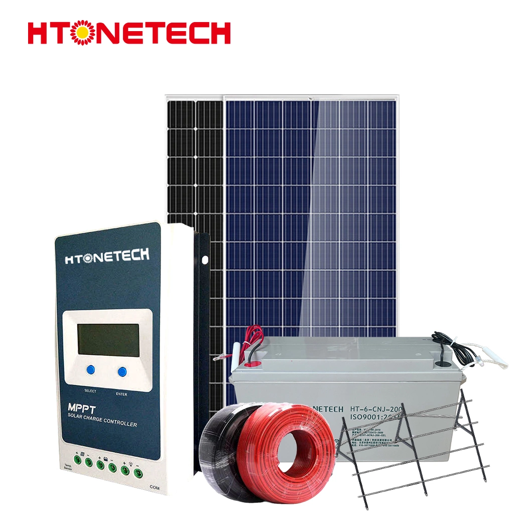 Htonetech 40kw 3 Phase off Grid Solar System Fournisseurs Chine 5kw 10kw 25kw 30W 58kw Systèmes d'énergie solaire avec onduleur et contrôle de puissance.