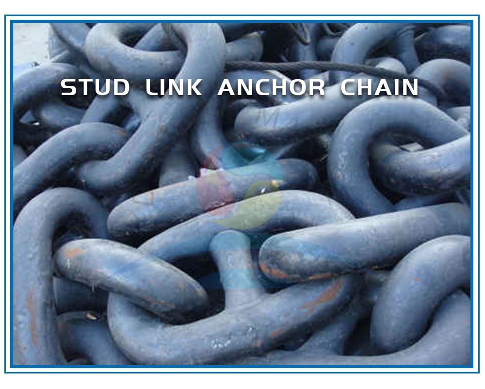 Marine Black Painted Studlink Anchor Chain