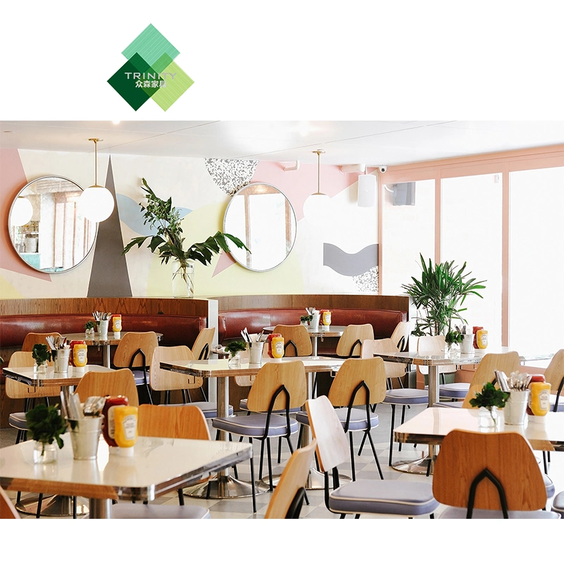 Modernos muebles de madera de personalización para el restaurante del hotel Comedor Bar Cafe